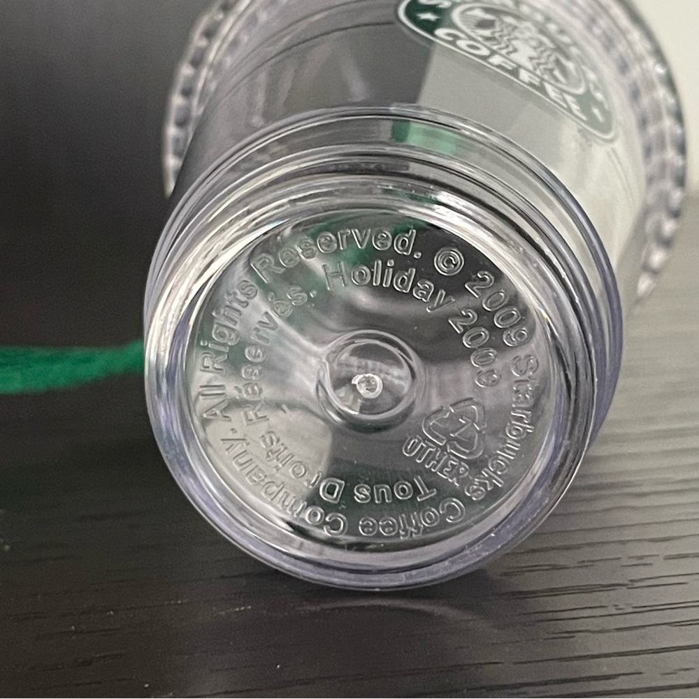LAST CHANCE Starbucks Holiday 2008 Iced Drink Cup Clear Ornament Vintage Collect - Picture 7 of 8